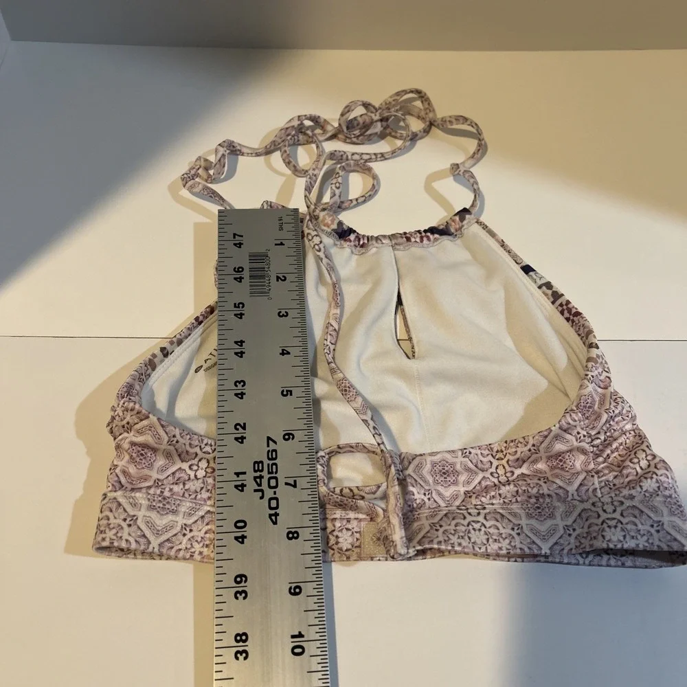 Athleta Aqualuxe Kitten Kisses Bikini Top Size Small - Picture 6 of 8